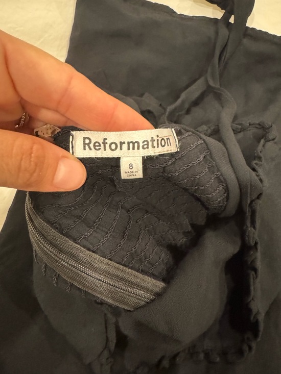 Reformation Black Nikita Dress 10 - Picture 6 of 8